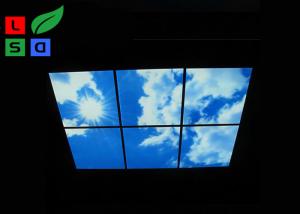 China 595x595Mm LED Shop Display Blue Sky LED Flat Panel Light For Ceiling Decoration on sale