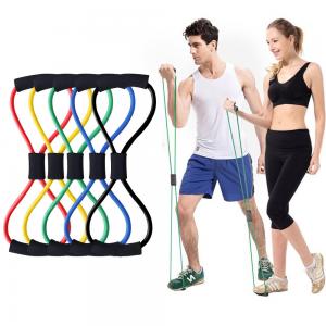  8 Word elastic pull rope exercises , Lightweight Yoga Resistance Rubber Bands Manufactures