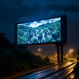 China Digital Advertising LED Billboard 2.5mm - 10mm LED Outdoor Display Board on sale