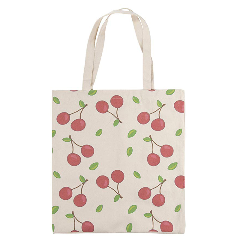 Foldable Recycled Shopping Bag , Heavy Duty Canvas Grocery Totes With Handles