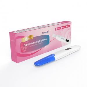 China FDA 510k CE ANVISA Digital Pregnancy Test Kit For OTC 25mIU/mL on sale