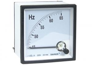  High Precision Panel Analogue Meter , Frequency Meter With Glass Window Manufactures