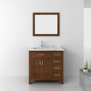  Home Furniture Vanity MDF Hotel Bathroom Mirror Cabinet with Basin Manufactures
