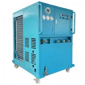  R134a R410a refrigerant vapor recovery ac gas recycling charging machine 10HP oil less gas ISO tank recovery unit Manufactures