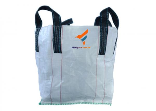 Quality White Color With Baffle PP Woven FIBC Bag for Gravel Mining/ Chemical for sale