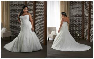 ALine Lace up back Lace beaded wedding dress Plus size bridal gown#1318 Manufactures