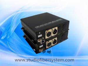 China Mic&Balanced audio to  fiber converter for 1CH Mic 1 balanced audio input,2 balanced audio output for intercom system on sale