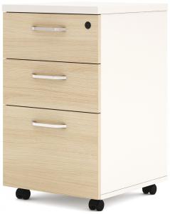  Wooden Melamine Office Furniture Small Mobile Storage Cabinet With 3 Sliding Drawers Manufactures