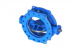 China PN10 PN16 PN25 Rubber Seat Double Eccentric Butterfly Valve on sale