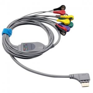 China HWM 112W TPU Holter Cable HDMI Connector For Adult Pediatric 1.1m on sale
