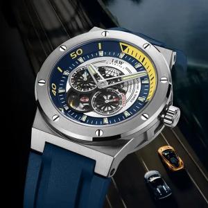 China 320x240 Resolution Waterproof Skeleton Watch For Men Coated Sapphire Crystal on sale