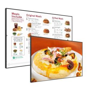  TFT 43 Inch Indoor Digital Signage Displays Restaurant Menu Board Manufactures