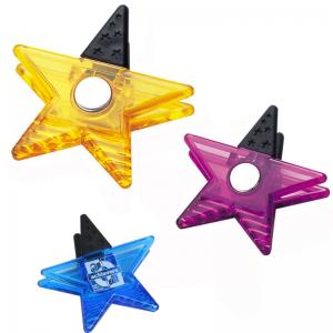  Colroful Promotional Magnetic Star Clip Gifts Office Supplies Logo Customized Manufactures