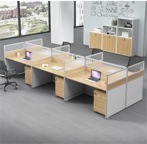  Customized Colors 4 People Office Partitions Table Workstation with Extendable Design Manufactures