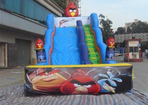 China Amazing Angry Bird Large Commercial Inflatable Slide With Digital Printing on sale