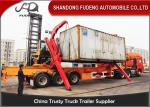 Custom Capacity Side Lifter Trailer , 3 Axle Shipping Container Side Loader