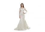 Elegant Design White Color Long Sleeve Prom Dresses , Long Sleeve Gowns For