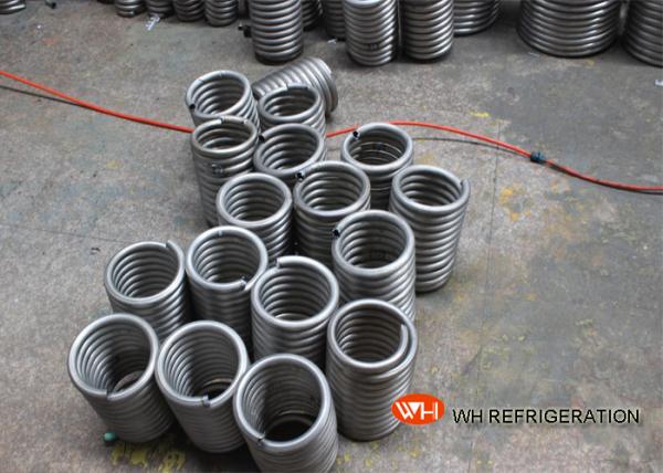 Quality Coiling For Heat Exchange / Air Conditioner Evaporator Coil Location Coiled Stainless Steel Tube for sale