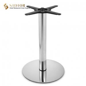  72cm Height Metal Pedestal Table Base Coffee Shop Stainless Steel Table Bases Manufactures