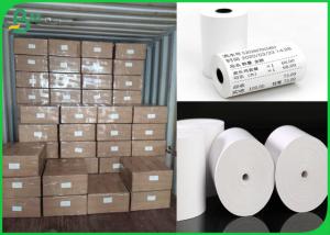 China 640mm 860mm Jumbol Roll 55gr 58gr 65gr Thermal POS Paper Roll For POS Terminal on sale
