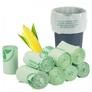 China Compostable Biodegradable Plastic Garbage Bags Eco Friendly Cornstarch on sale