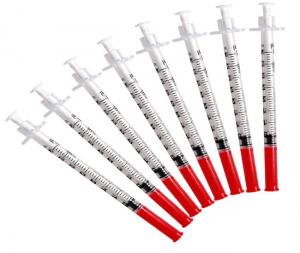 China 29G 30G 31G Insulin Syringe EO Gas Sterilized With Needle on sale