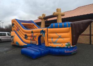  Fantastic Themed Inflatable Pirate Ship Bounce House Games With Slippy Slide Manufactures