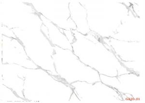  Custom White Marble Look PVC Film For Interior Surface Decoration Waterproof Manufactures