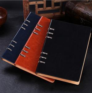  Business gift - Manufacture loose-leaf notebooks 6 ring binder leather agenda LN-005 Manufactures