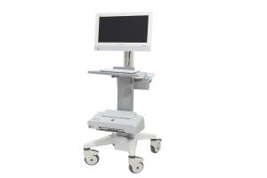  ABS Hospital Furniture Workstation Notebook Mobile Medical Computer Trolley (ALS-WT01) Manufactures