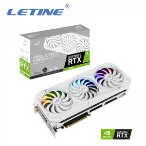 China High Hashrate ROG-STRIX-RTX3090-O24G-WHITE graphics card with 24GB GDDR6X 1890 MHz support overclock on sale