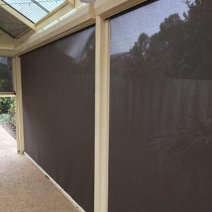 China Anti Dust Polyester PVC Motorized Zip Track Fabric Roller Blinds on sale