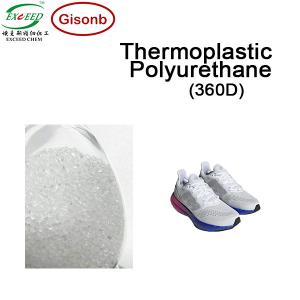 China Shoe Thermoplastic Polyurethane Polyester Based TPU Hardness 60 ShoreD 360D on sale