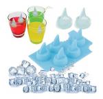 Shark Fin Food Grade Silicone Ice Tray Maker Jelly Pudding Mould Bar Tool DIY