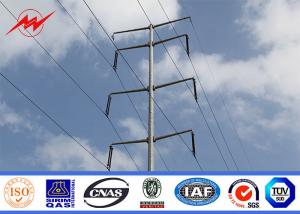  9m 200Dan Galvanized Conicial Power Transmission Poles For Electrical Line Project Manufactures