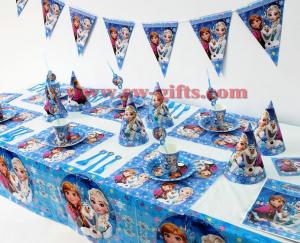  Disney Frozen Princess Anna Elsa Kids Birthday Party Decoration Set Party Supplies Baby Birthday Party Pack event party Manufactures