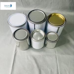  500ml Round Chemical 250ml Empty Paint Tins 0.23mm Thickness Manufactures