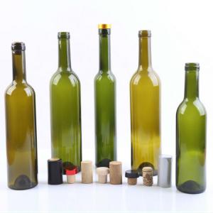  750ml 750cl Olive Green Glass Wine Bottle Made of Super Flint Glass for Distribution Manufactures