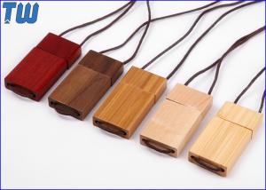 China Wooden Lanyard 1GB USB Flash Drive Natural Color Dog Tag Similar on sale