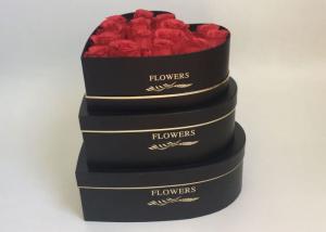 China Large Capacity Custom Printed Packaging Boxes , Waterproof Heart Shaped Flower Box on sale