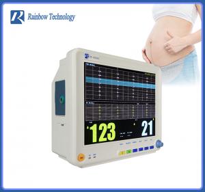 China Energy Saving Portable Fetal Monitor Toco FHR FM 3 Parameters Fetal Heartbeat Monitor on sale