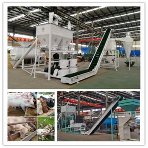 China 1-12mm Animal Feed Pellet Production Line Sheep Cattle Feed Pellet Plant on sale