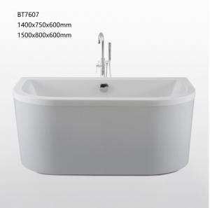  Professional Indoor Freestanding Acrylic Tub , Freestanding Rectangular Bathtub Manufactures