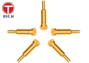 China Barrel Plating Processing CNC Brass Parts Connector Probe Copper Needle Brass Bed Parts on sale