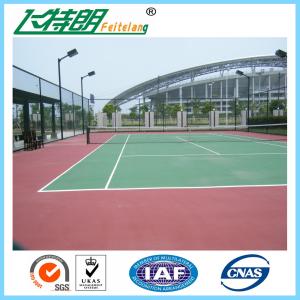 SGS Athletic Gymnasium Flooring Outdoor Play Surfaces Non Toxic Water Solubility