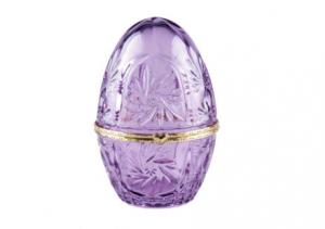 Egg Shape Glass Dessert Jars / Flower Mini Decorative Gift  Candy Glass Bottle