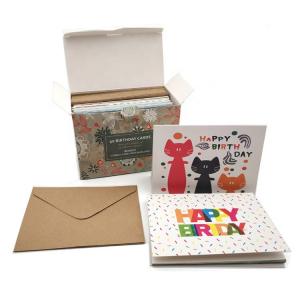 China Matt Lamination Custom Paper Greeting Card , Custom Gift Card Printing on sale
