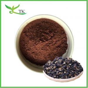 China Wholesale Pure Natural Black Goji Berry Extract Anthocyanins 5% 25% Black Goji Berry Powder on sale