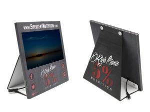 China Cardboard counter display with 7 inch LCD screen, cardboard countertop display, POP up cardboard display stand on sale