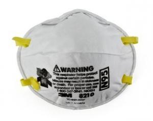  3M 8210CN N95 Particulate Respirator,Non-Oil, Welded Headband, Nose foam,Cup,160/Case Manufactures